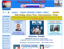 Tablet Screenshot of personal-trainer.it